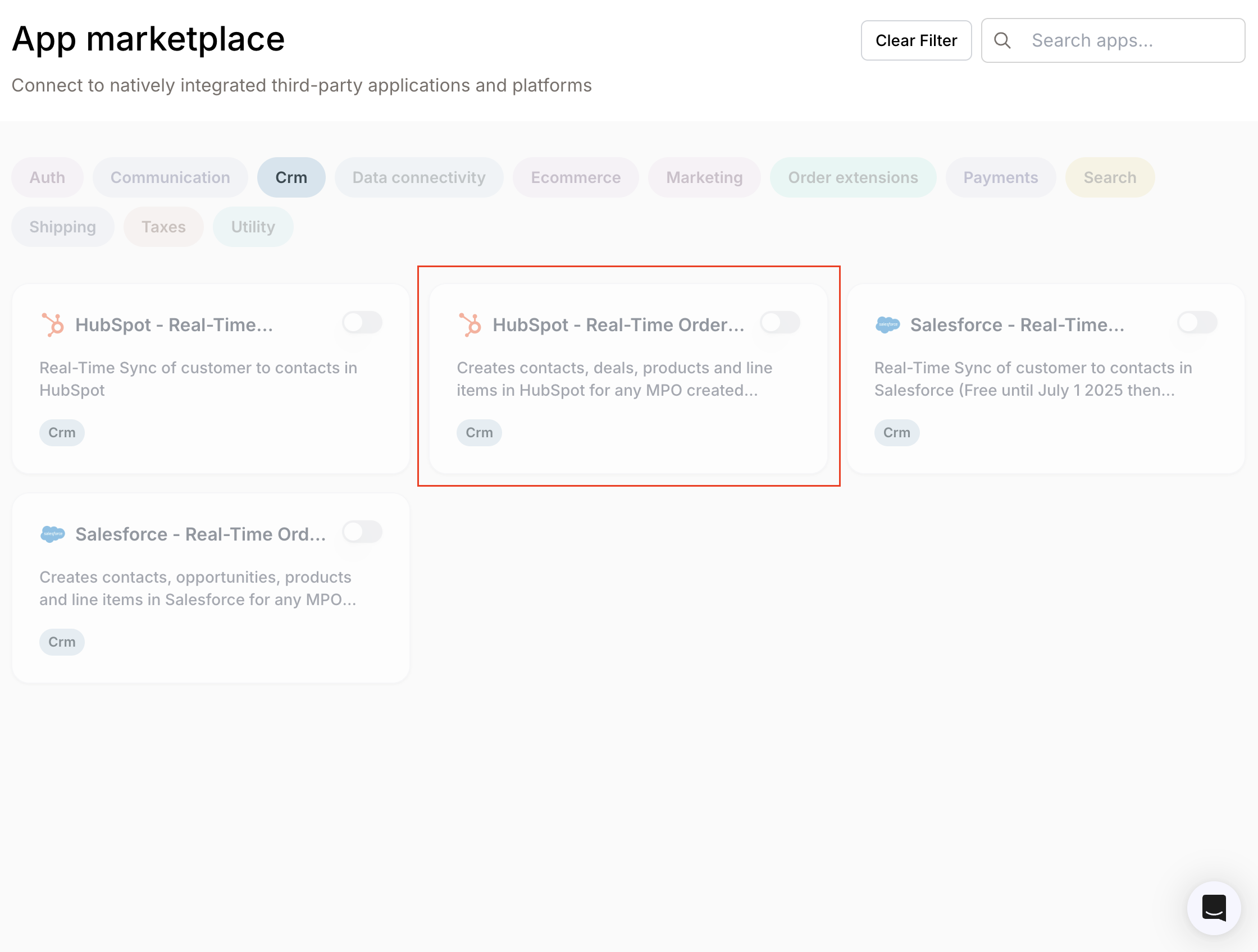 App Marketplace overview